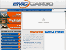 Tablet Screenshot of emccargo.com